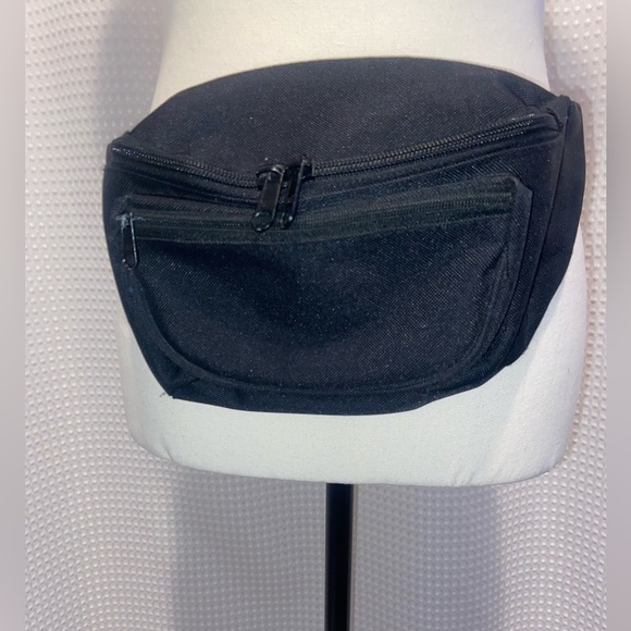 Unisex black unbranded waist Fanny Pack‎ with adjustable strap - Picture 6 of 8